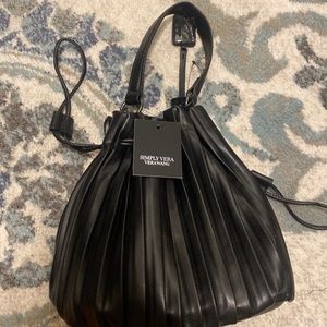 Black Bucket Bag by Simply Vera Vera Wang